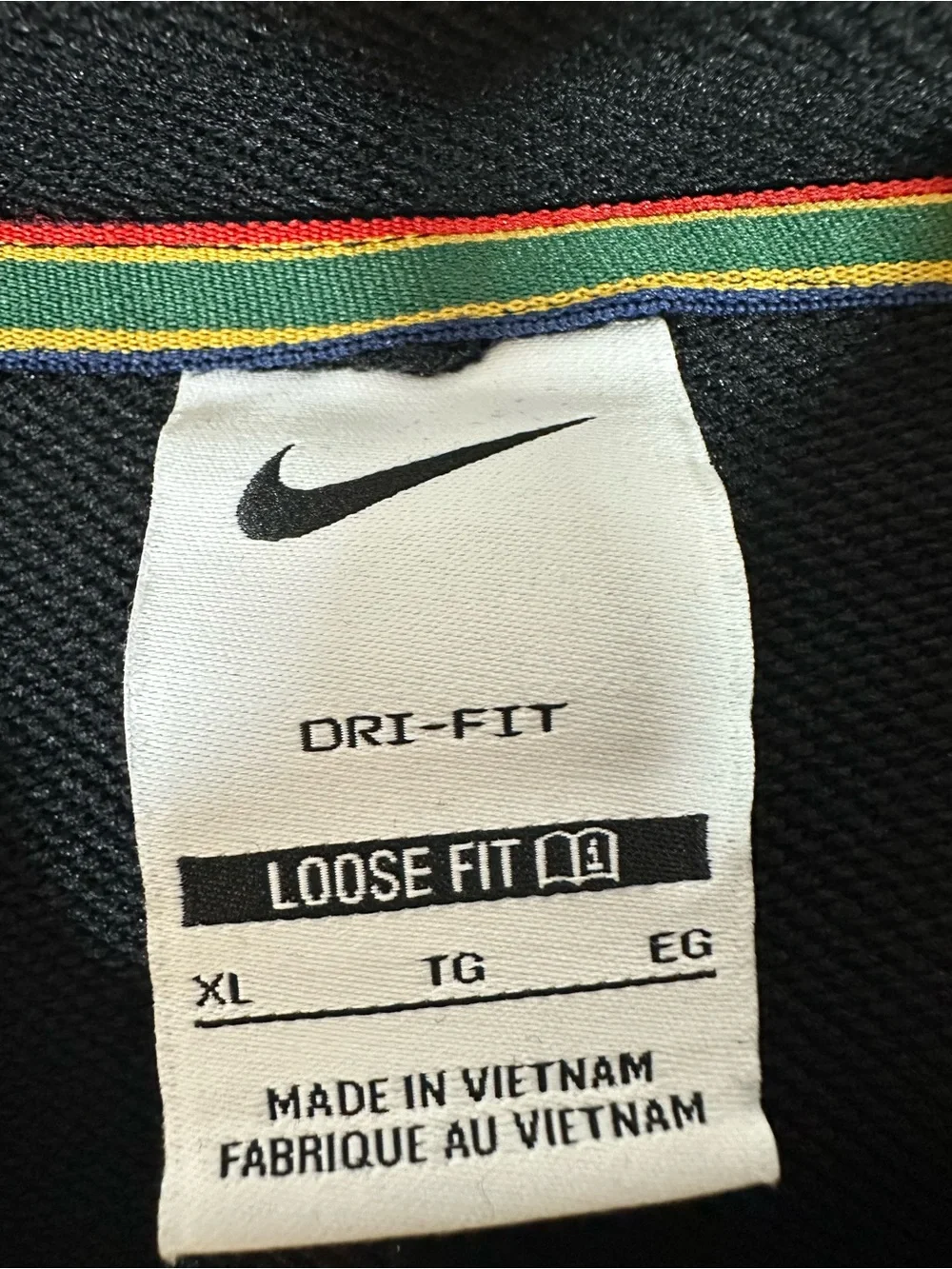 Nike Court Heritage Dri-FIT Hoodie Black Loose Fit XL Sporty Athletic Athleisure